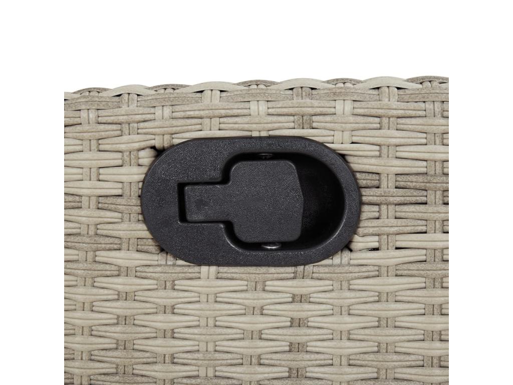 Chaise en résine tressée grise