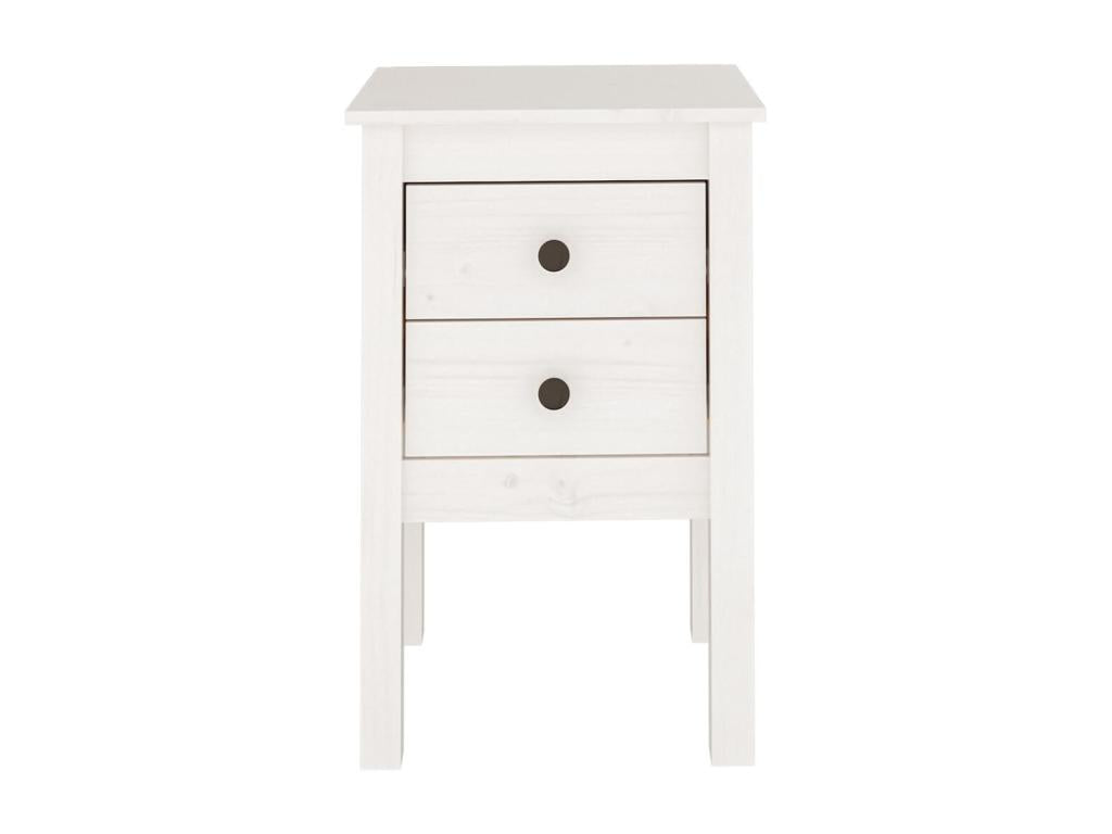 Table en pin blanc, 40 x 35 x 61,5 cm