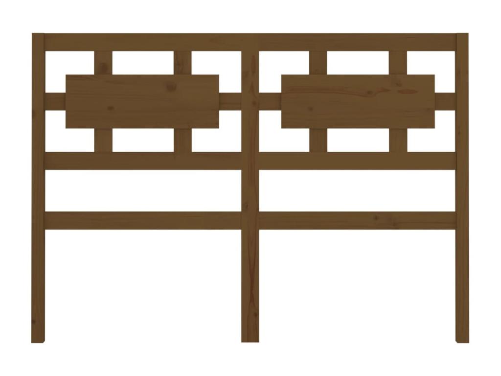 Lit en bois massif marron, 205,5 x 4 x 100 cm