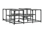 Table basse en bois d'ingénierie gris, 91 x 91 x 40 cm