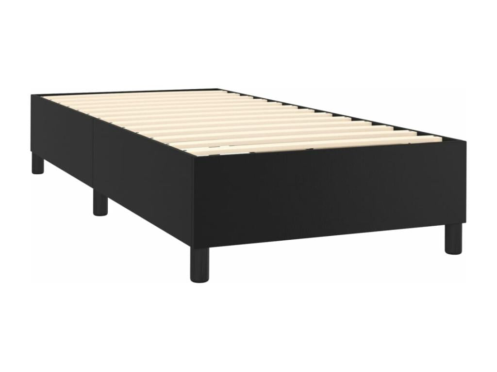 Matelas en similicuir noir, 90 x 200 cm